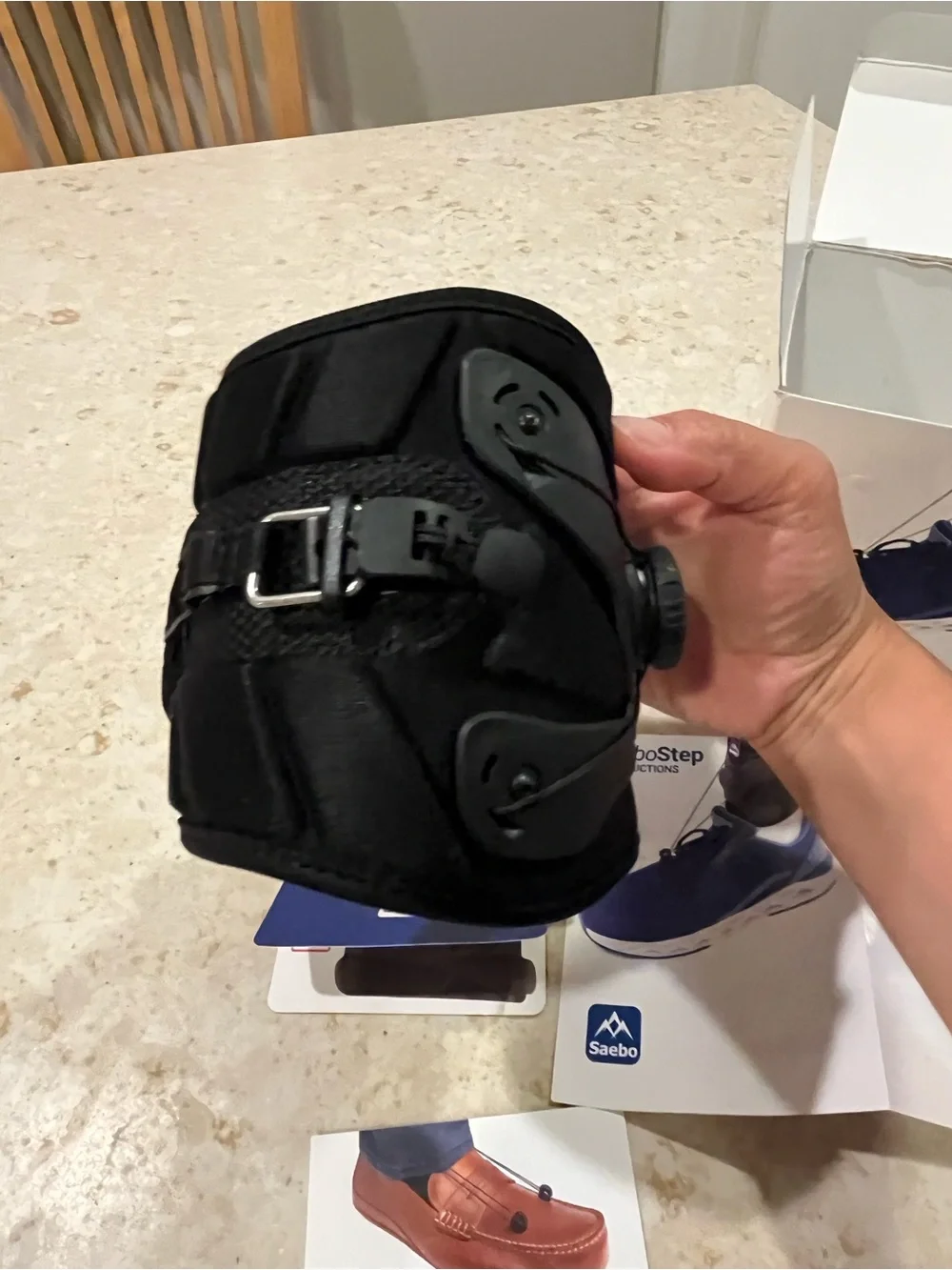 New saebostep Black Ankle-Foot Orthosis (AFO) for foot drop